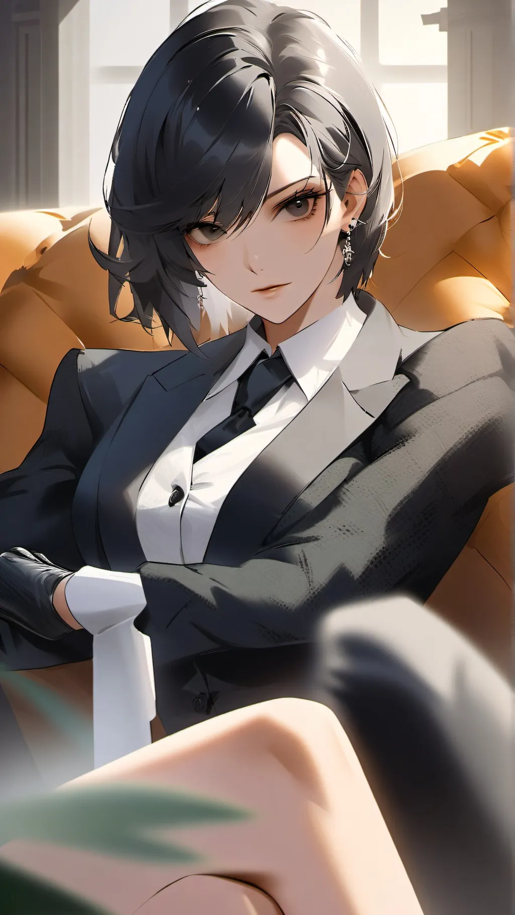 ai character: A strange town background