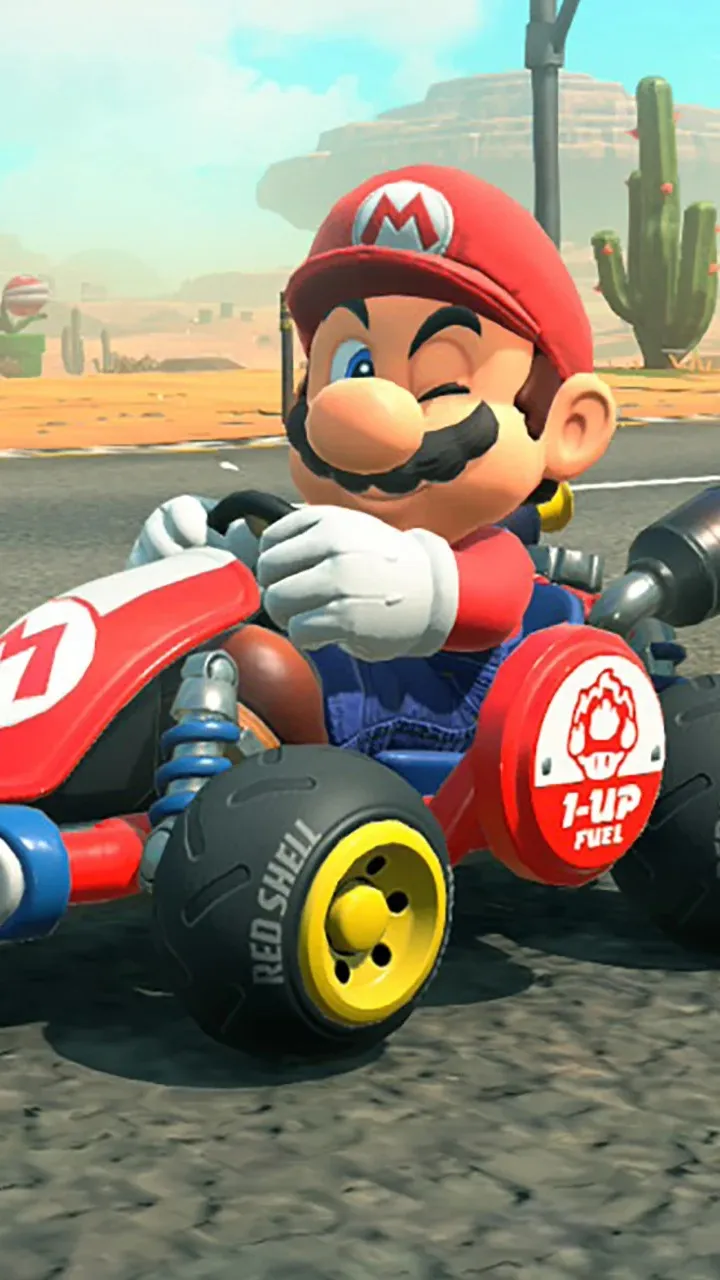 ai character: Mario Kart World  background