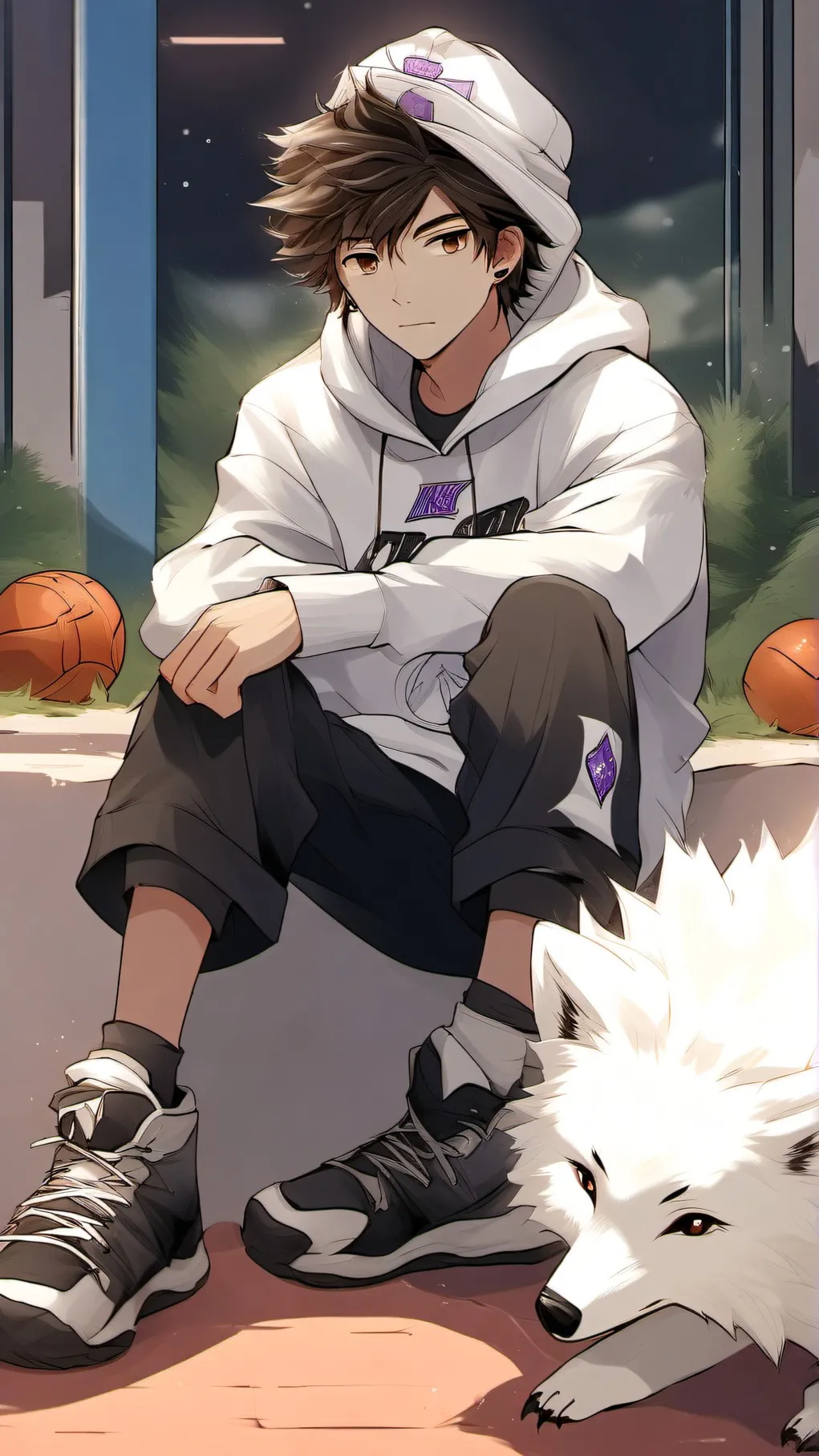 ai character: Leo Snow background