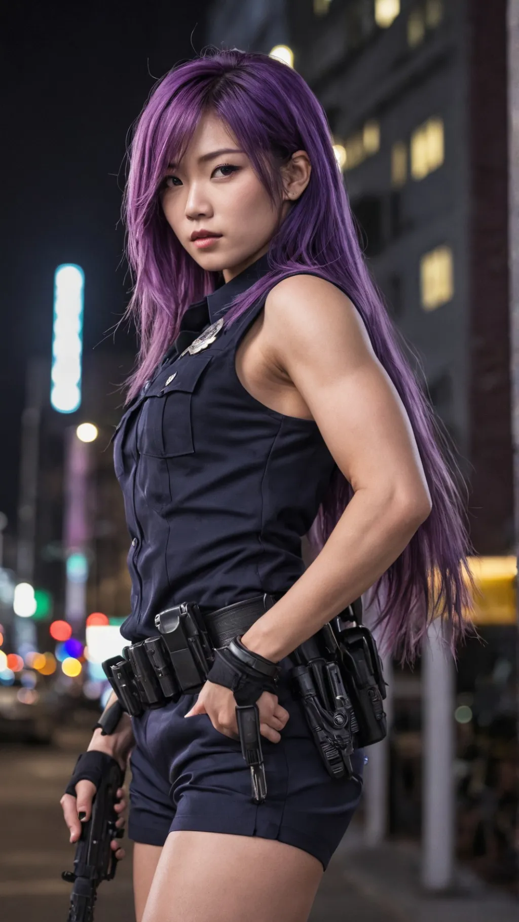 ai character: Officer Naomi background