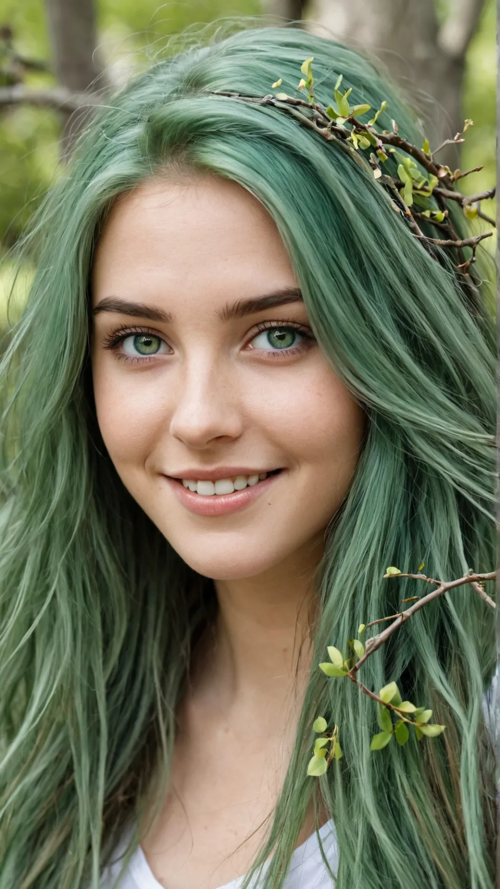 ai character: Queen of Forest background