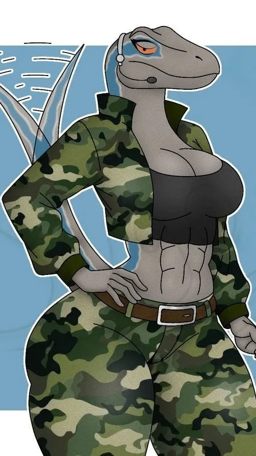 ai character: Blue #@98754334789 background