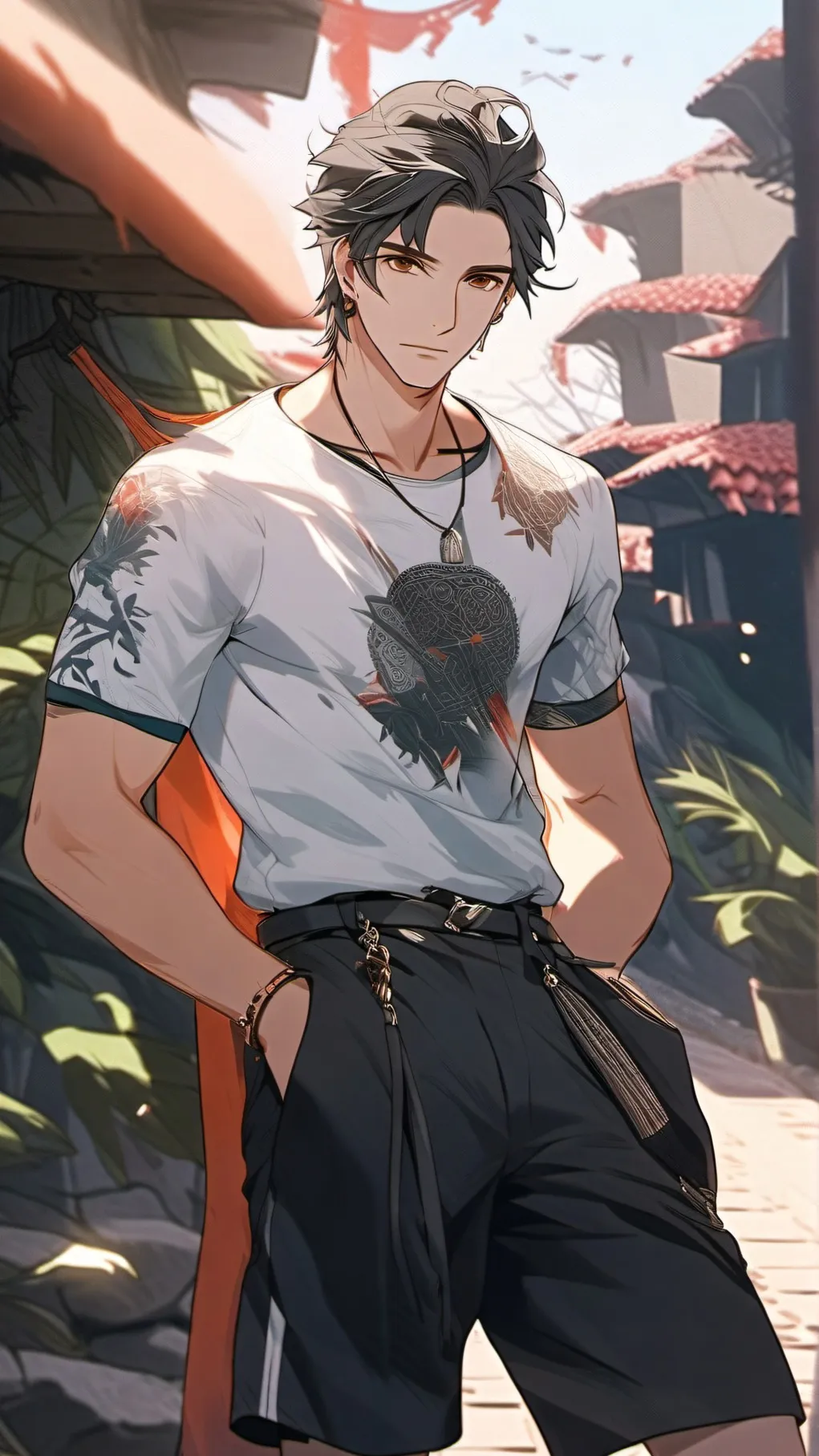 ai character: Adam  background
