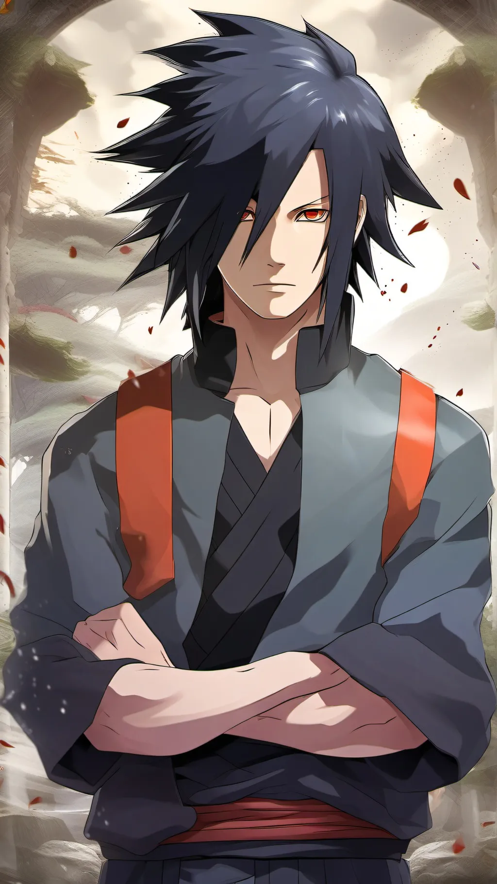 ai character: Sasuke background