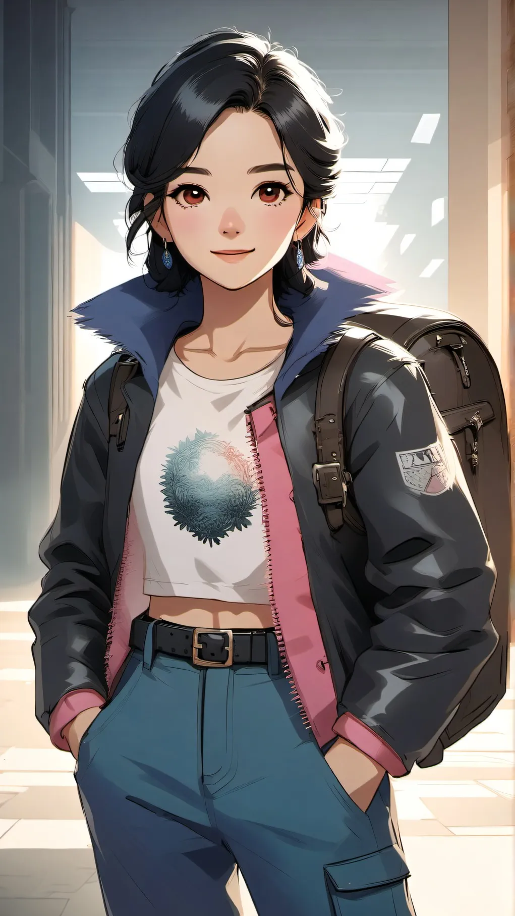 ai character: 12 year girlfriend background