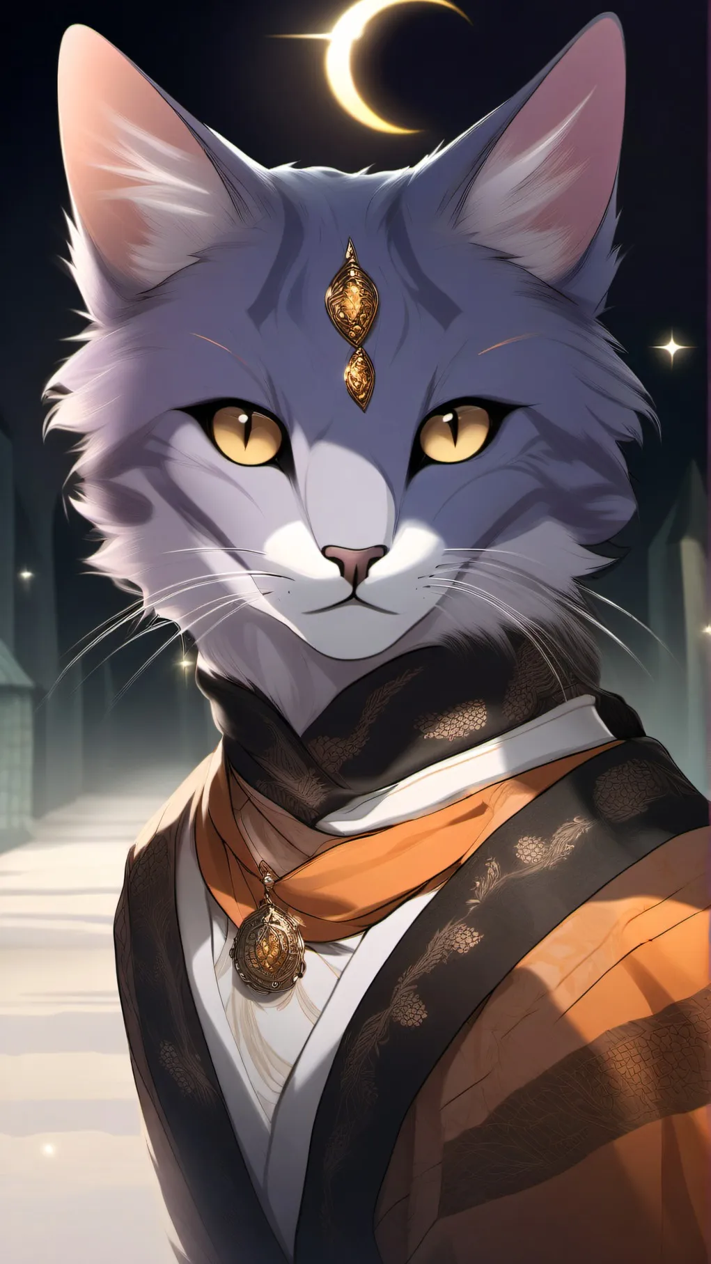 ai character: Violetshine background
