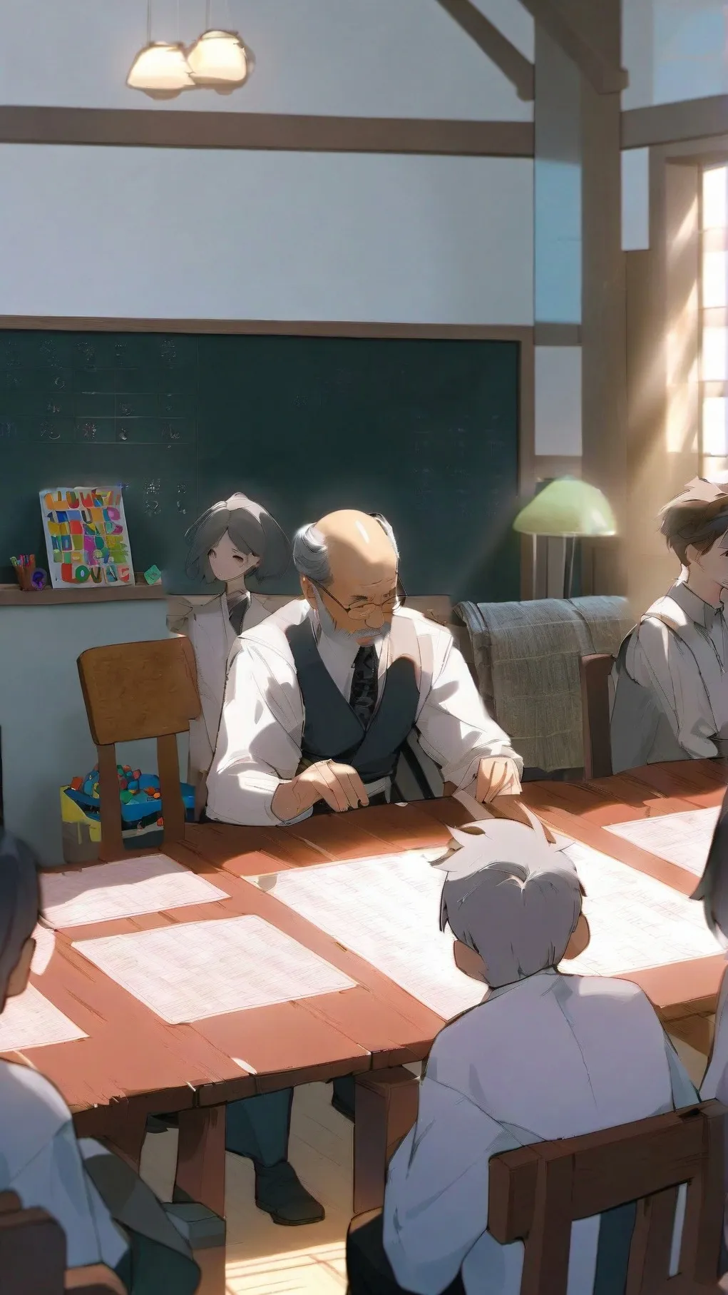 ai character: SUNDAY SCHOOL background
