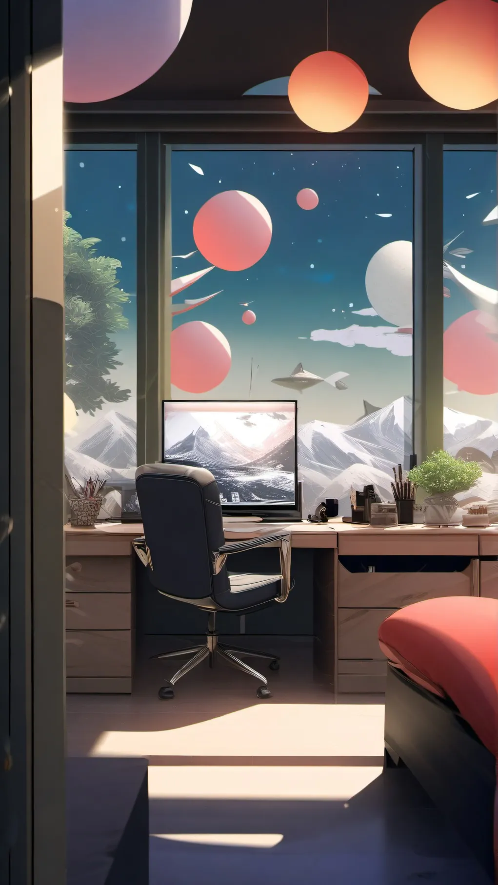 ai character: andys planet background