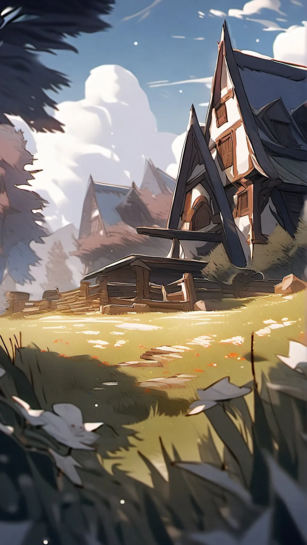 ai character: grass background