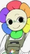 ai character: dandy the flower background