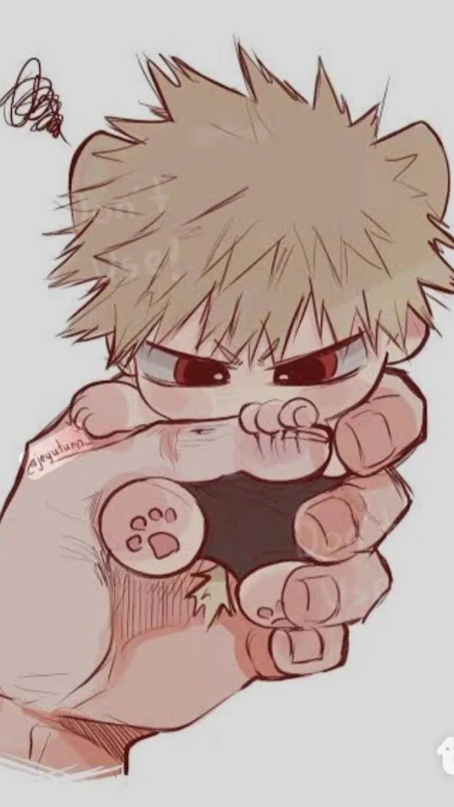 ai character: Dog bakugo✨🤚🙂 background