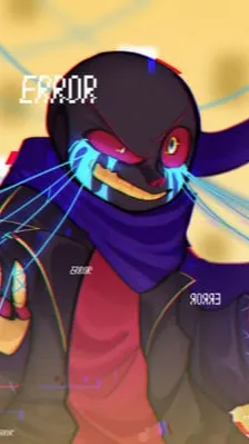 ai character: Error Sans background