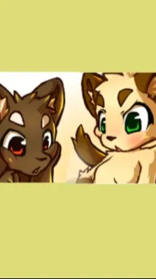 ai character: brownie & creamie background