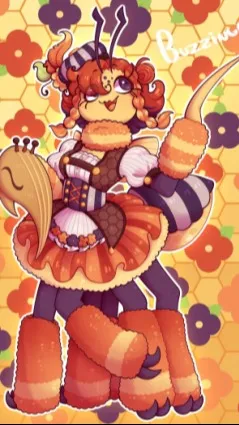 ai character: buzzinga background