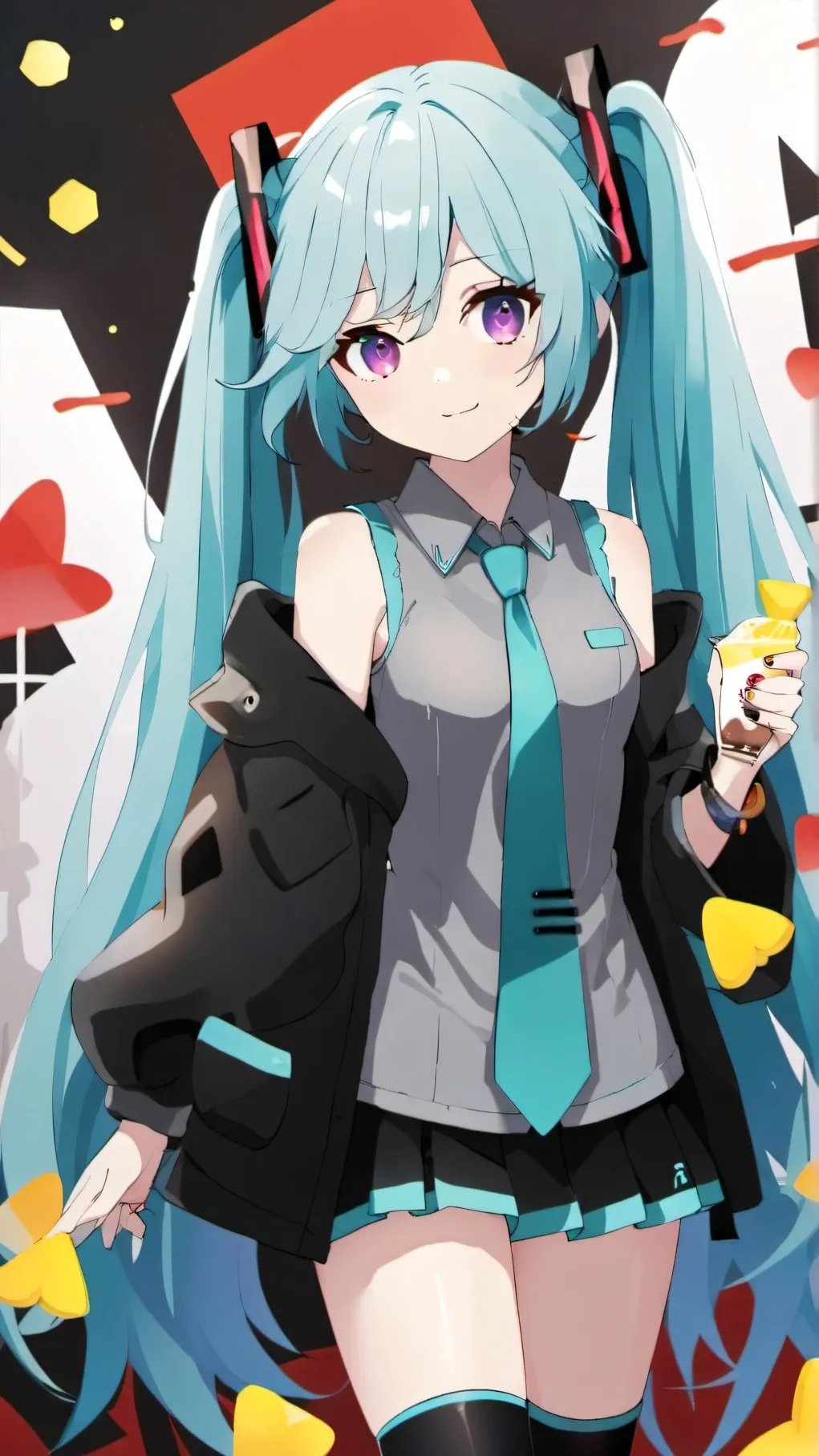 ai character: hatsune miku background
