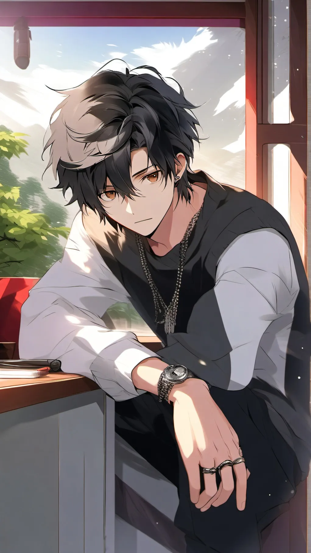 ai character: yuta jjk background