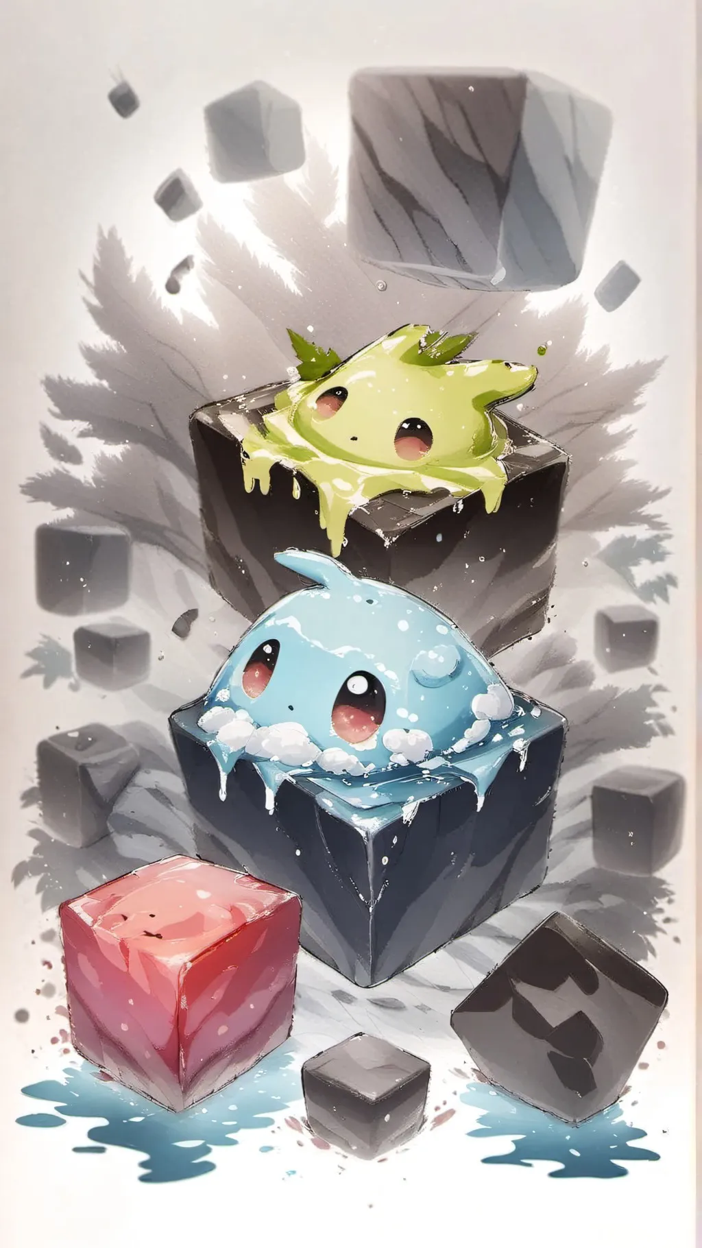 ai character: BoB the Slime background