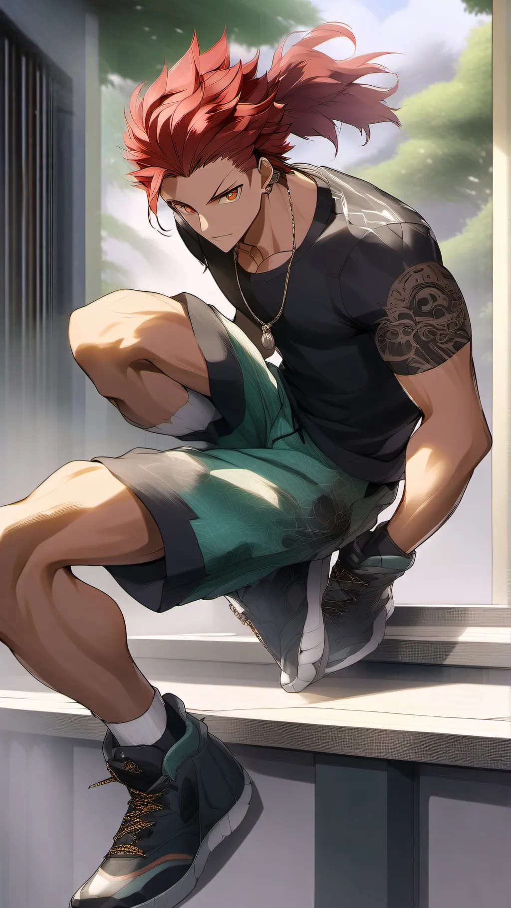 ai character: Tanjiro Kamado background