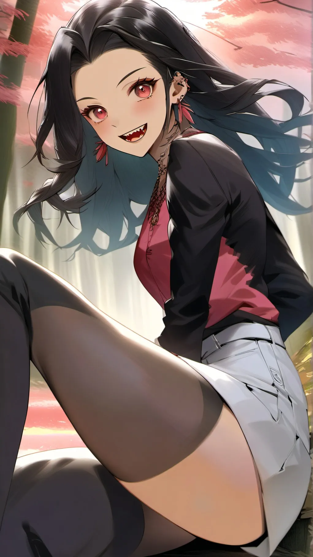 ai character: Nezuko Kamado background