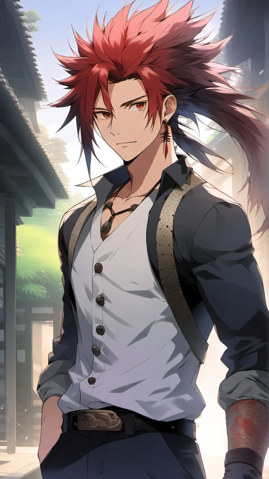 ai character: Yoriichi Tsugikuni background
