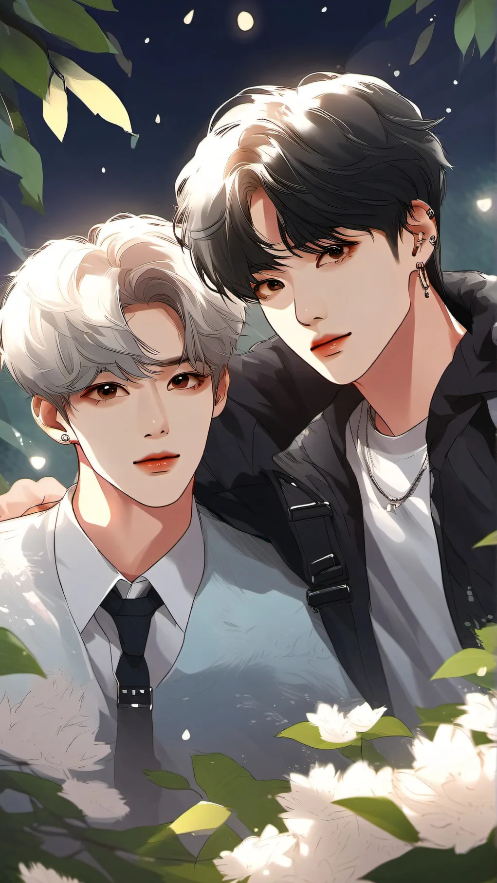 ai character: JIMIN AND JUNGKOOK background