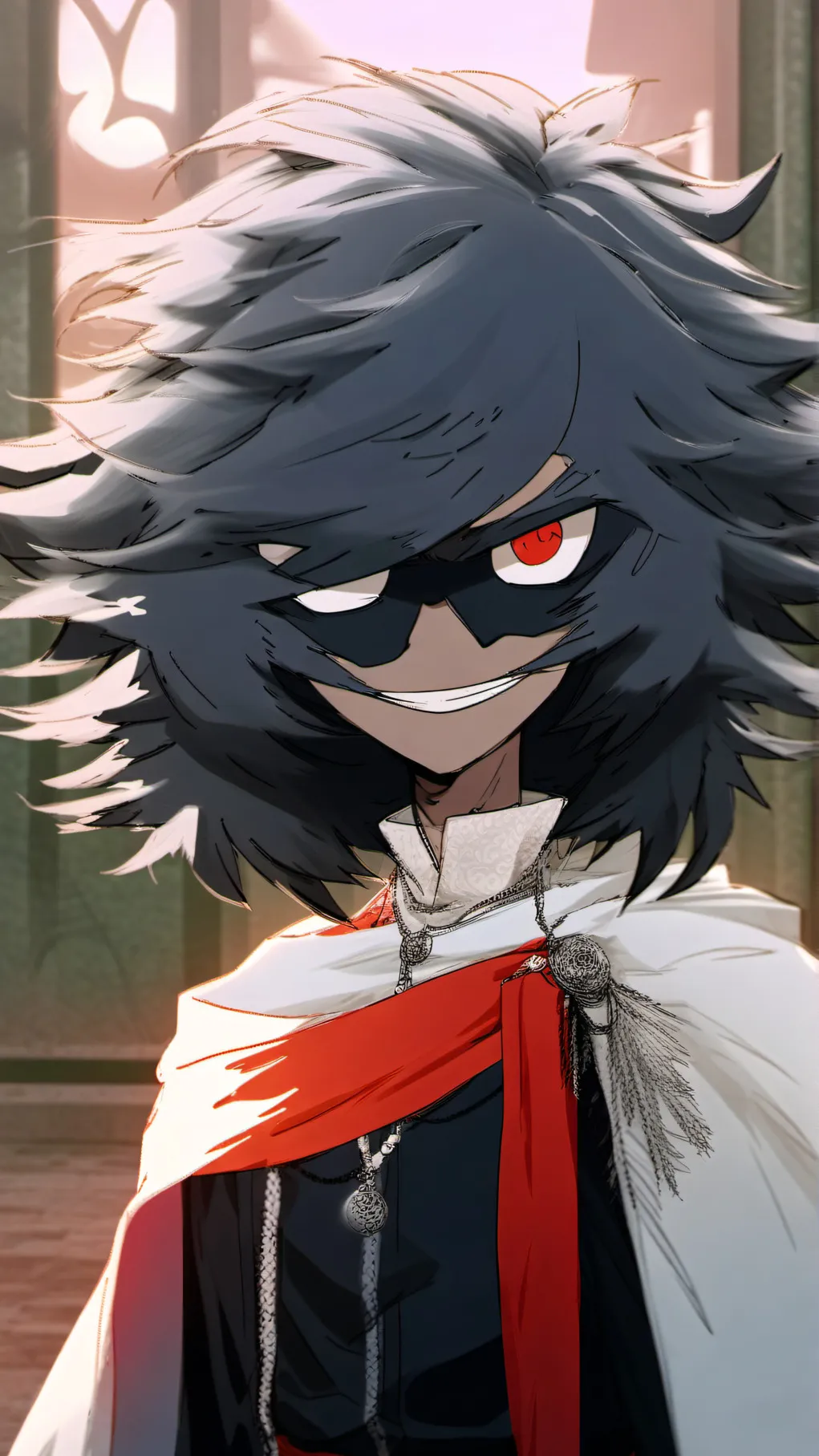 ai character: Black boy background