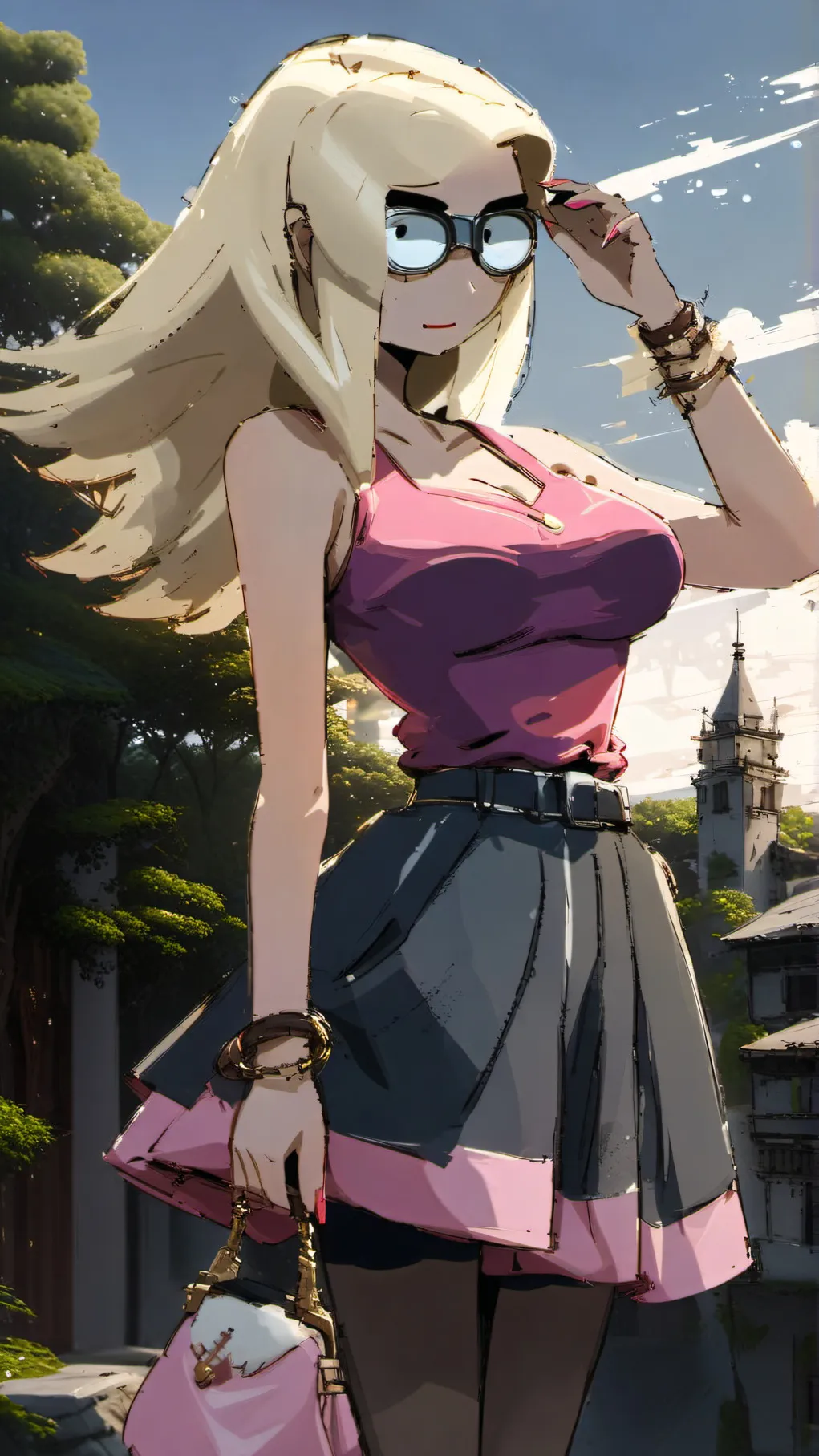 ai character: Blondey background