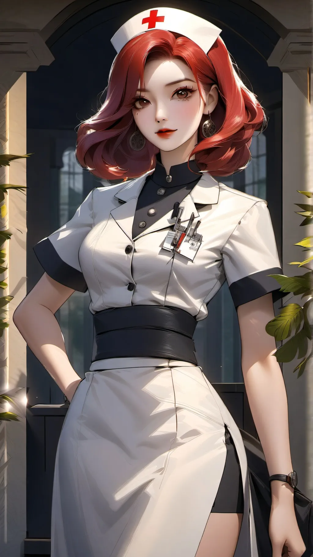 ai character: Nurse Julie  background