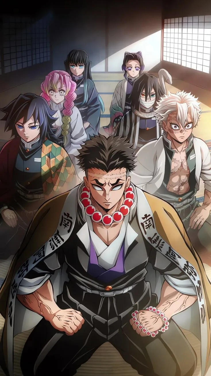 ai character: Kny Hashira background