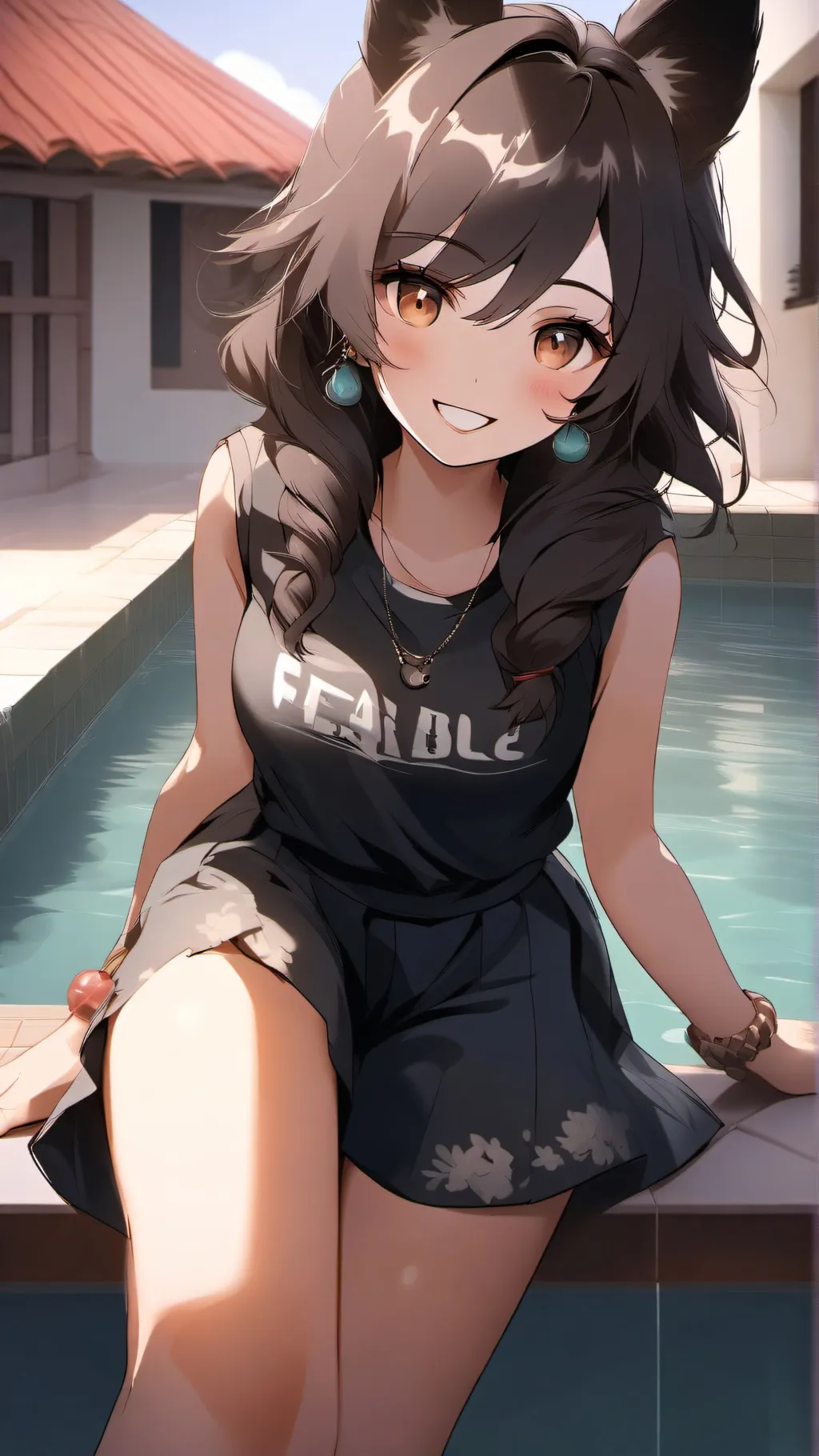 ai character: Luna background