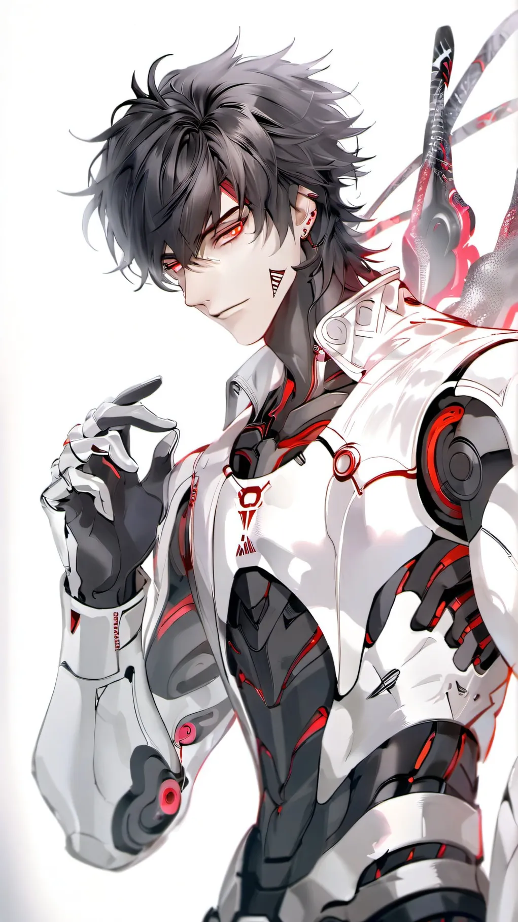 ai character: Zero  background