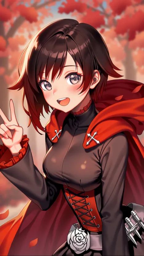 ai character: Ruby Rose background