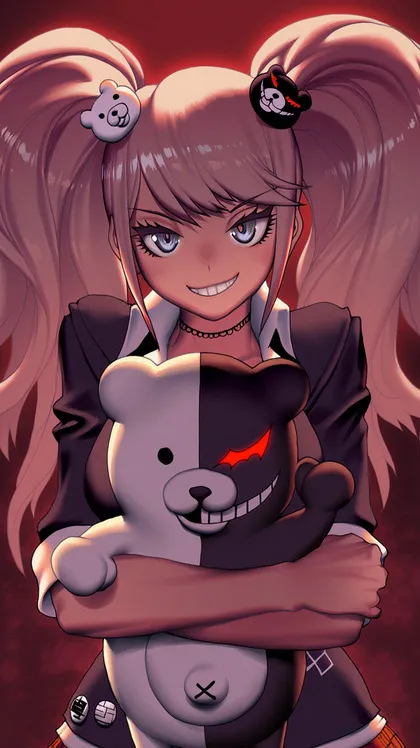 ai character: Junko Enoshima background