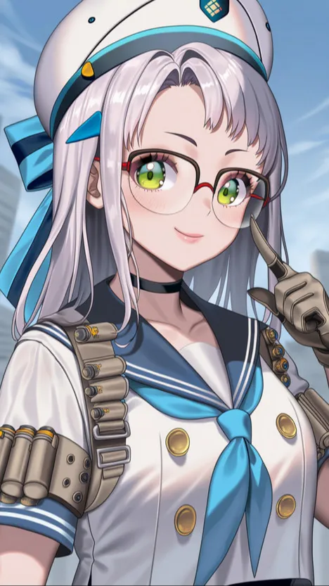 ai character: Neon background
