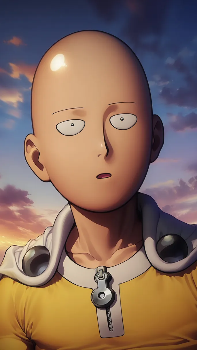 ai character: Saitama background