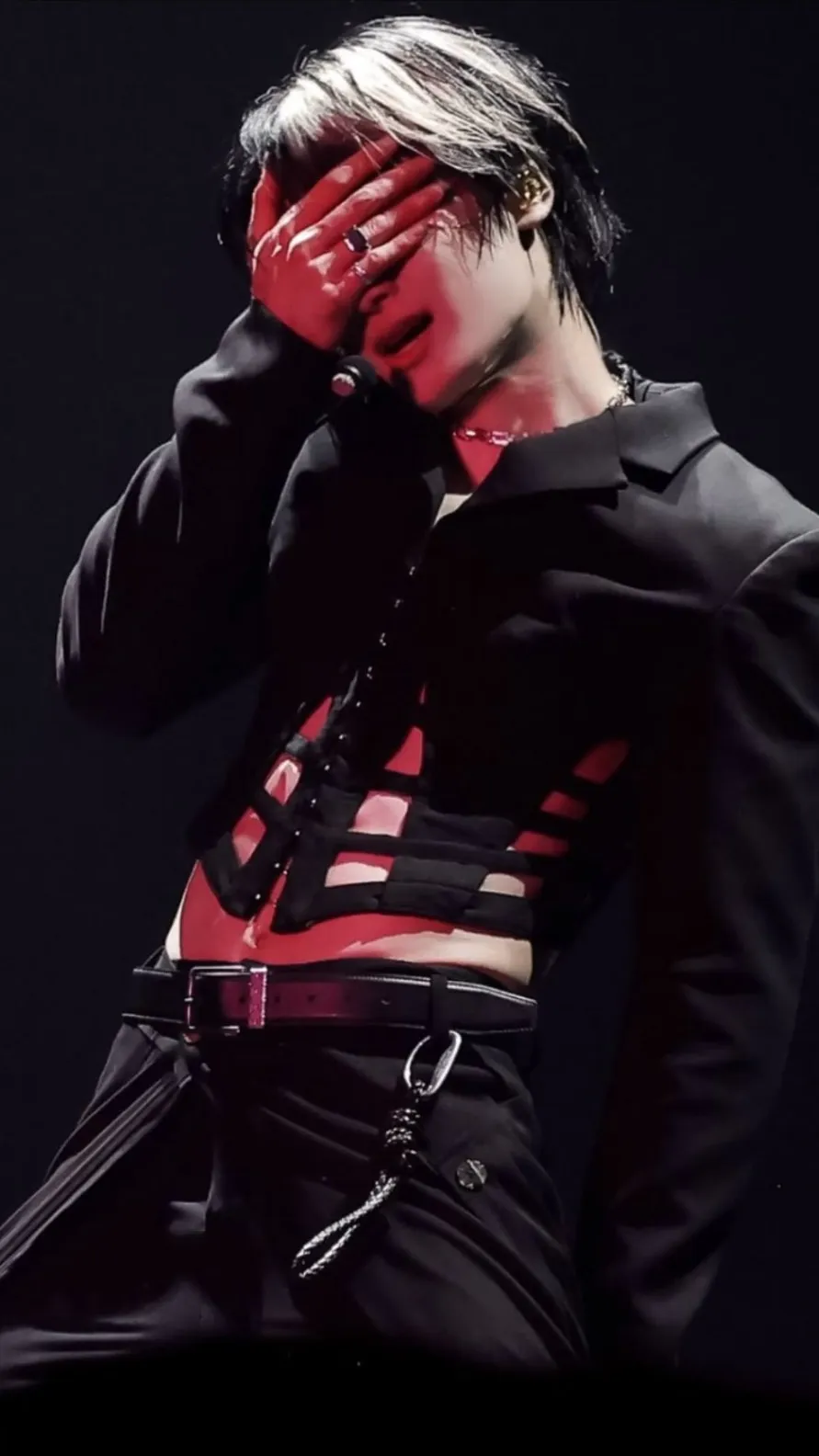 ai character: I.N at the concert background