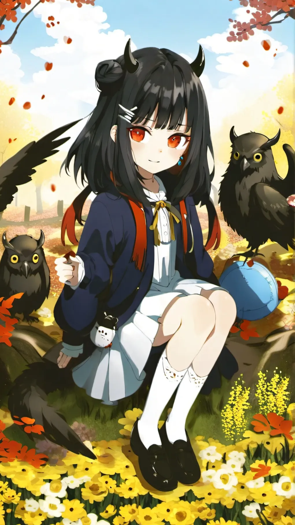ai character: child demon ds background