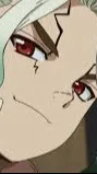ai character: senku younger background