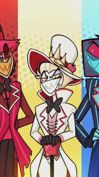 ai character: AlvsVoxvsLucifer background