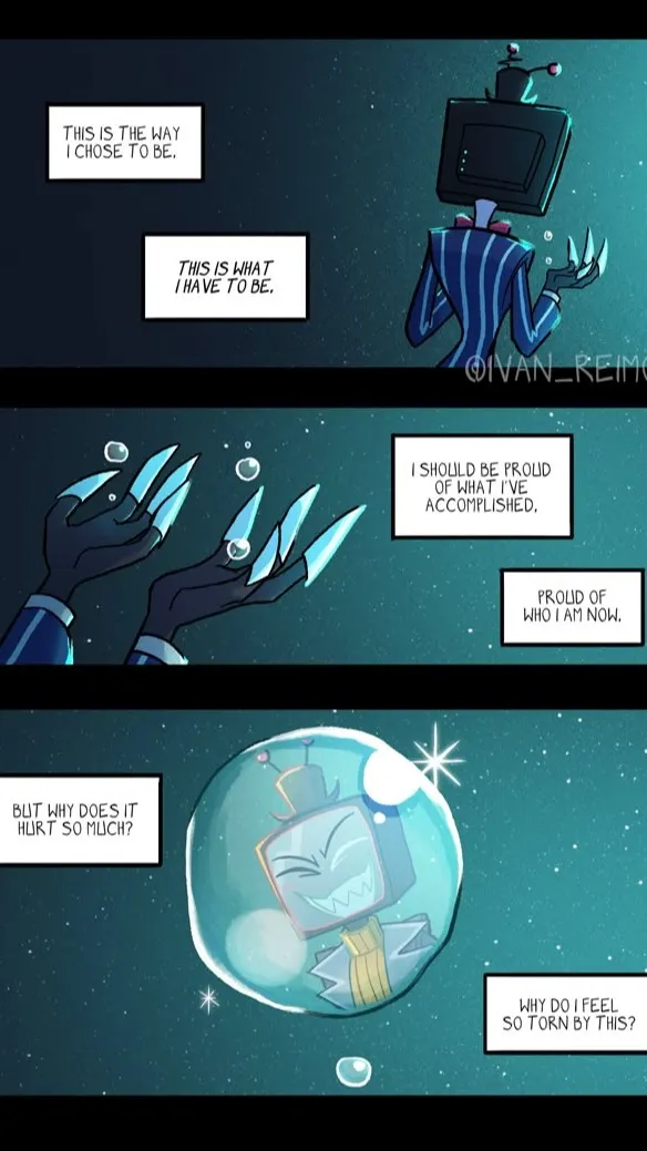 ai character: Vox mentalbreakdow background