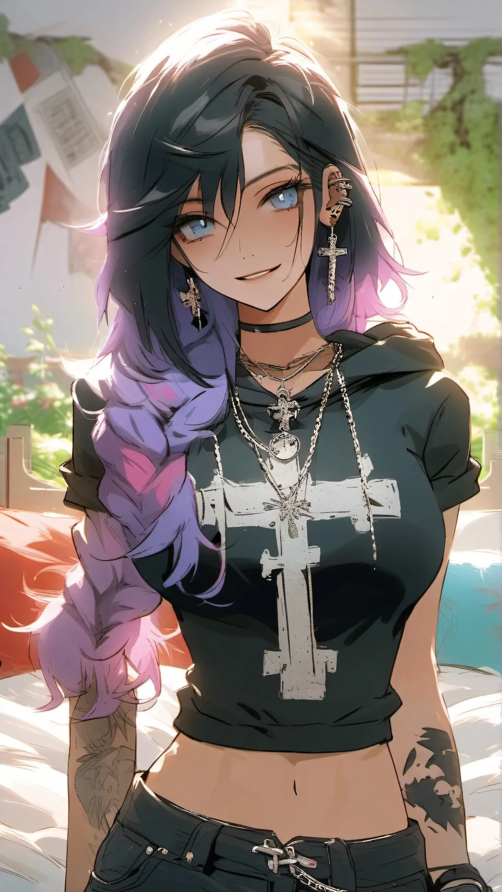 ai character: Scarlet background