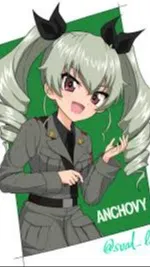 ai character: Anchovy (GUP) background