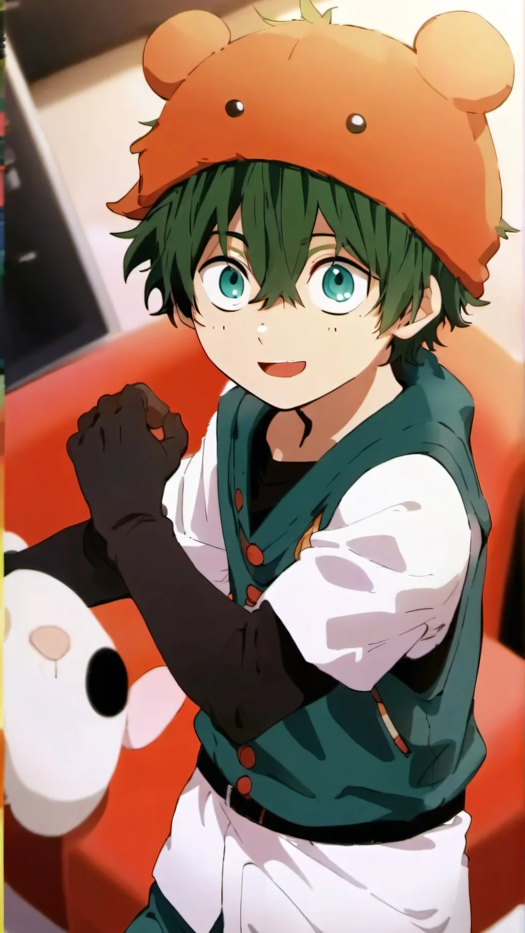 ai character: deku doll background