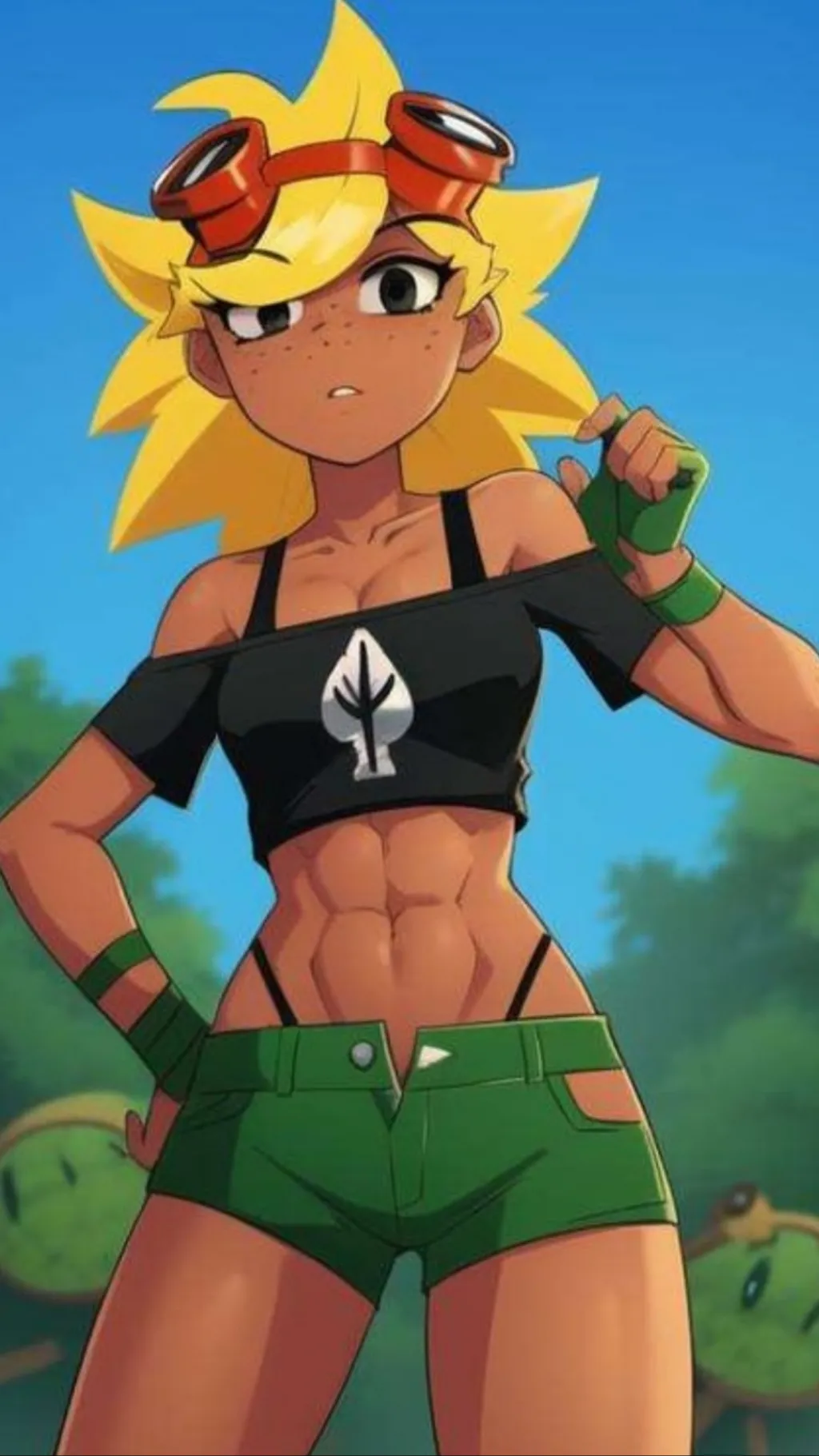 ai character: Solar flare pvz background