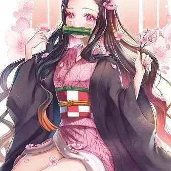 chat with ai character: Nezuko ta chérie 
