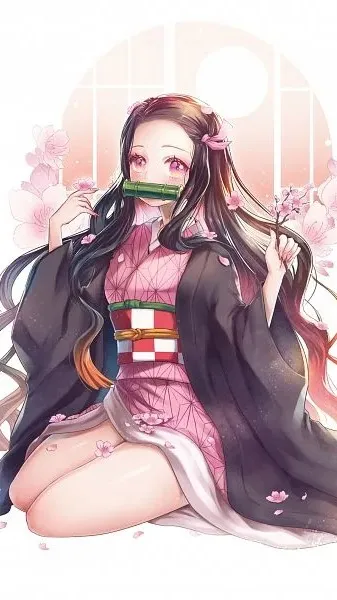 ai character: Nezuko ta chérie  background