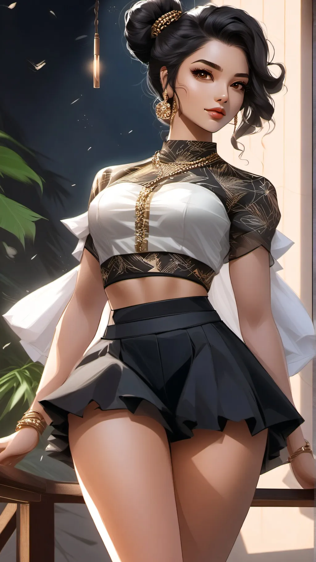 ai character: Bella Oreo sickwir background