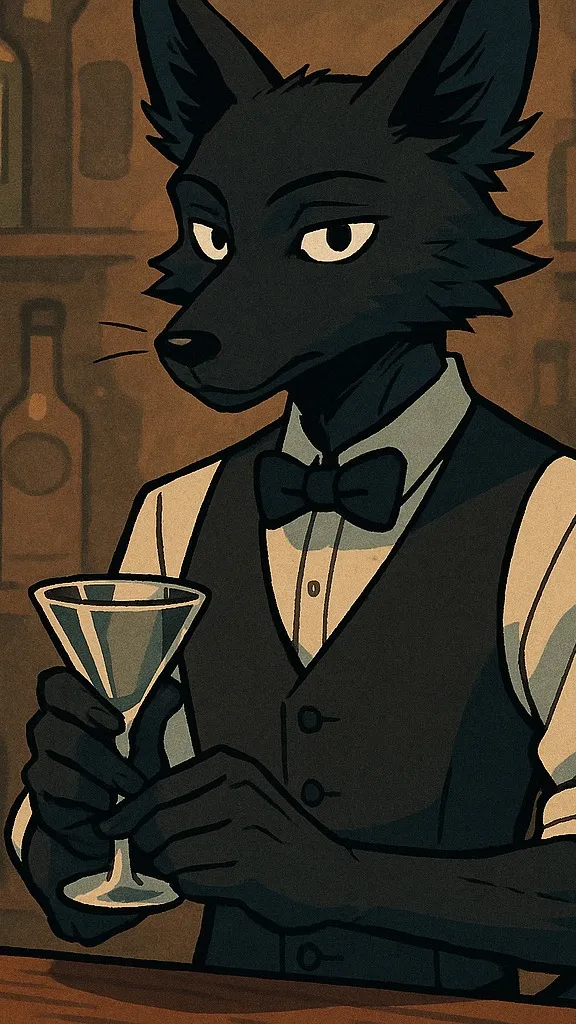 ai character: Silver background