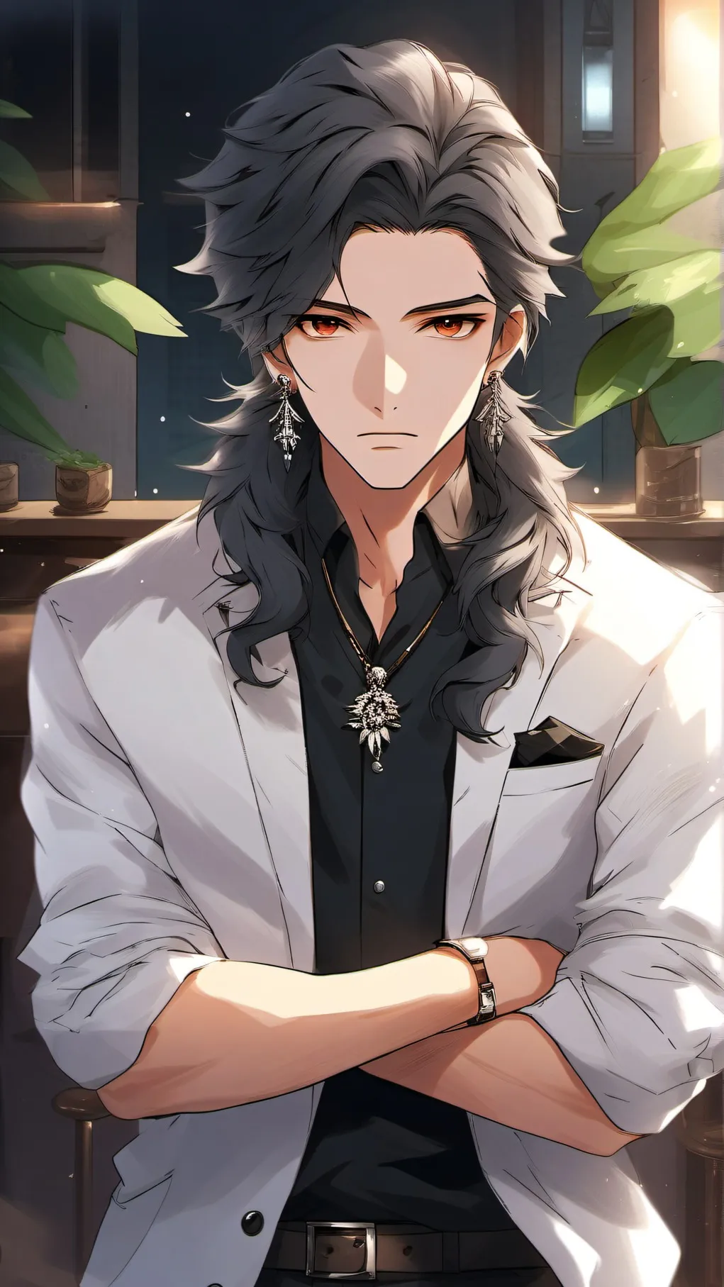 ai character: cold husband background
