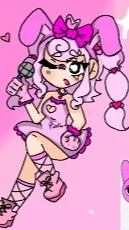ai character: sprunki love Pinki background